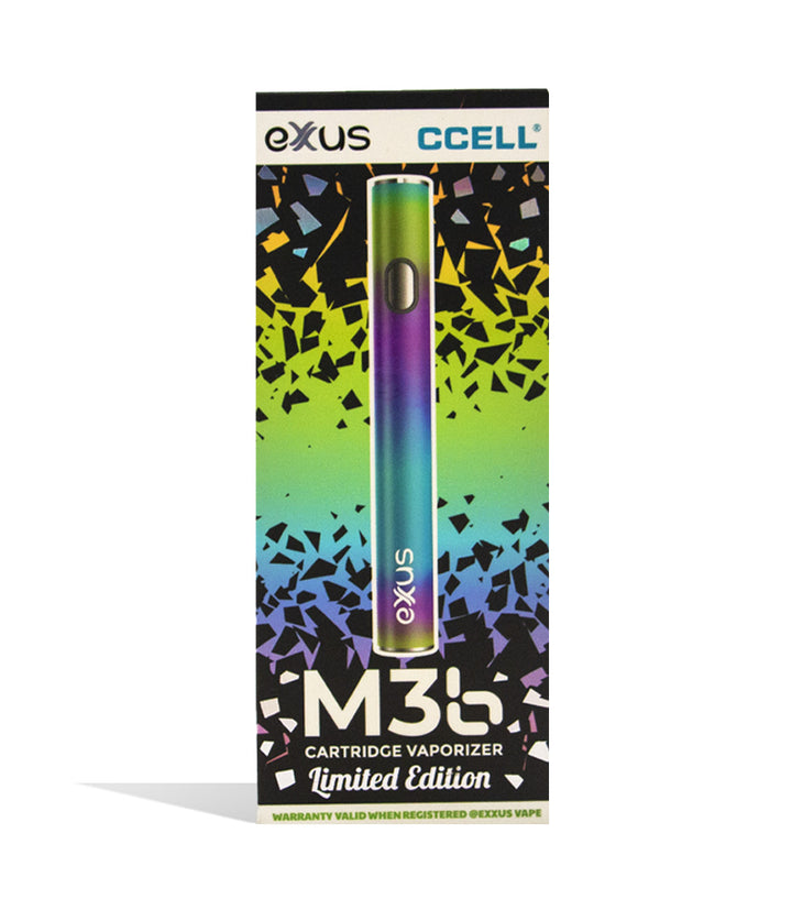 Full Color Exxus Vape M3B Cartridge Vaporizer packaging on white background