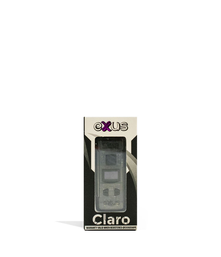 Black Exxus Vape Claro Cartridge Vaporizer 12pk Packaging Front View on White Background