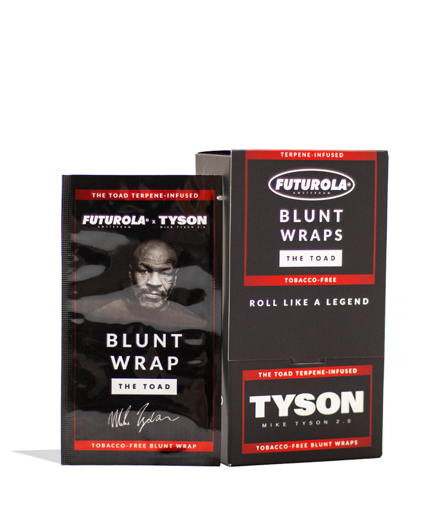 FUTUROLA x TYSON Tobacco Free Blunt Wrap 25pk Front View on White Background