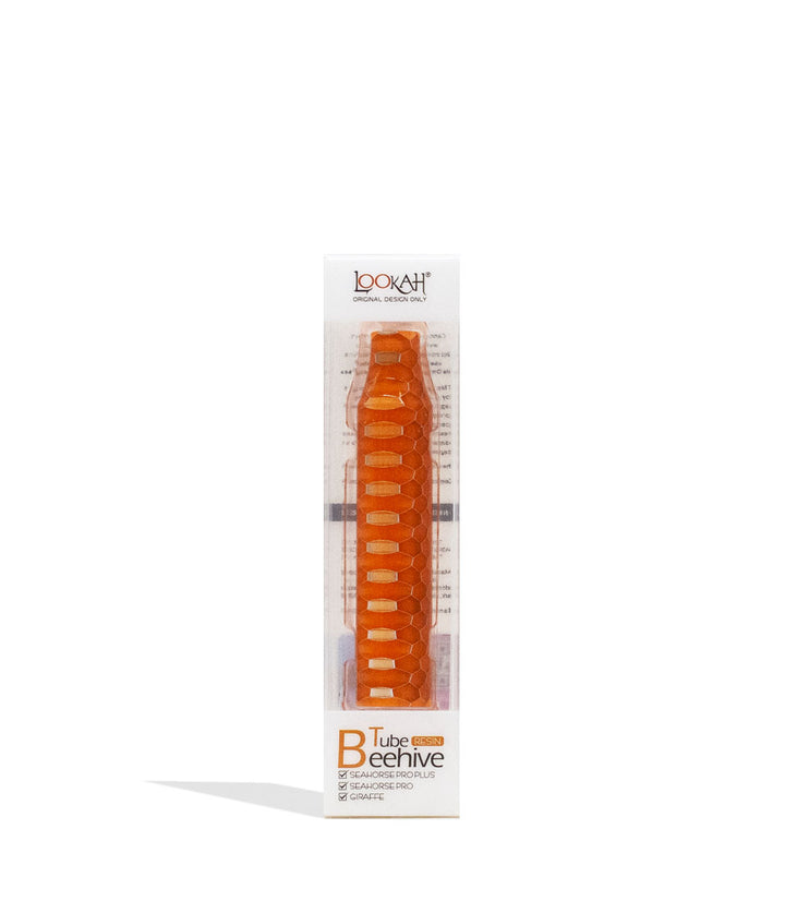 Orange Lookah Beehive Replacement Mouthpiece Tube Packaging Front View on White Background