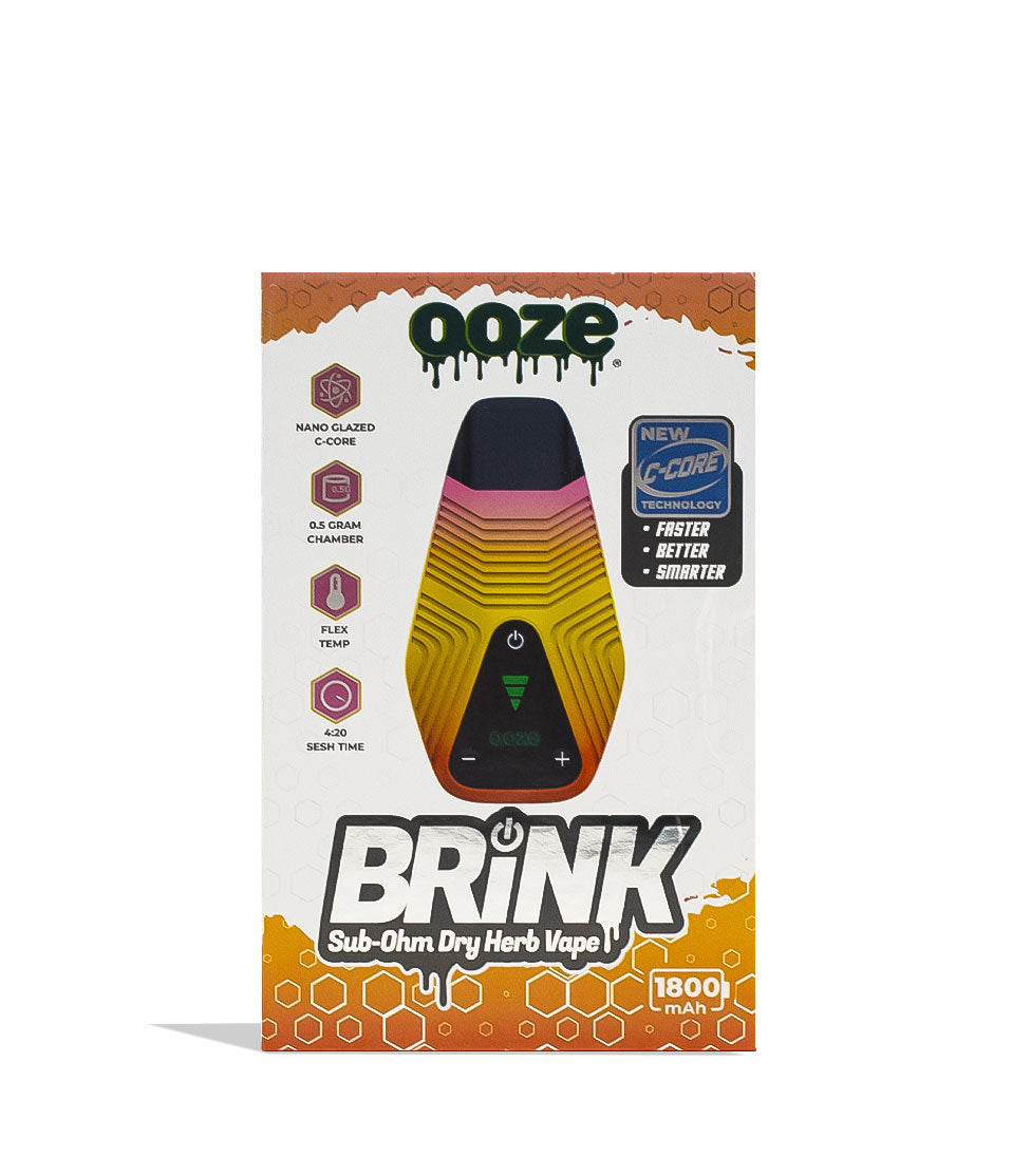 Sunshine Ooze Brink Dry Herb Vaporizer Packaging Front View on White Background