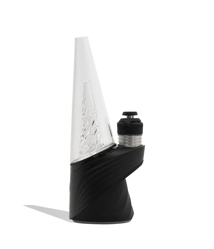 Onyx Puffco Peak Pro Concentrate Vaporizer with 3DXL Atomizer side view on white background