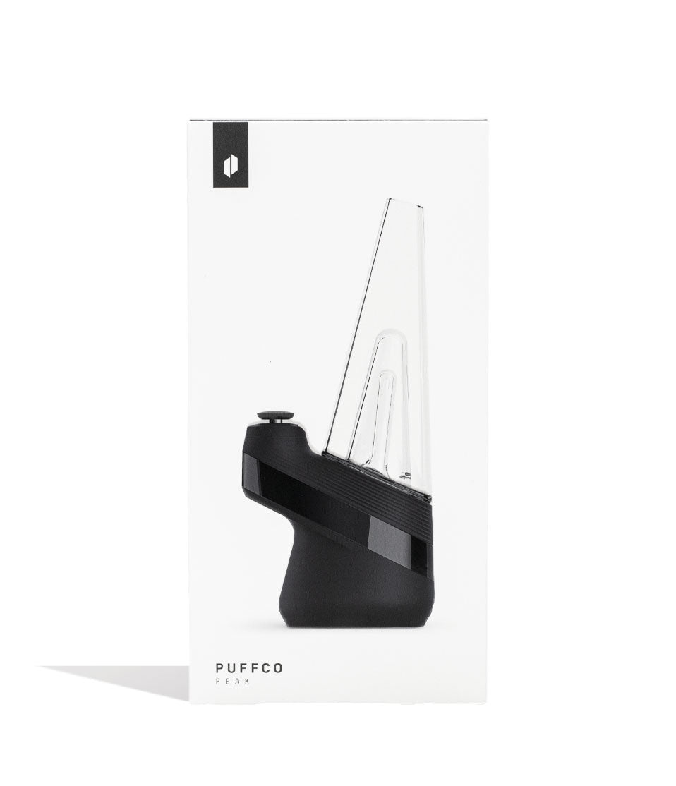 Onyx Puffco New Peak Smart E-Rig Packaging Front View on White Background