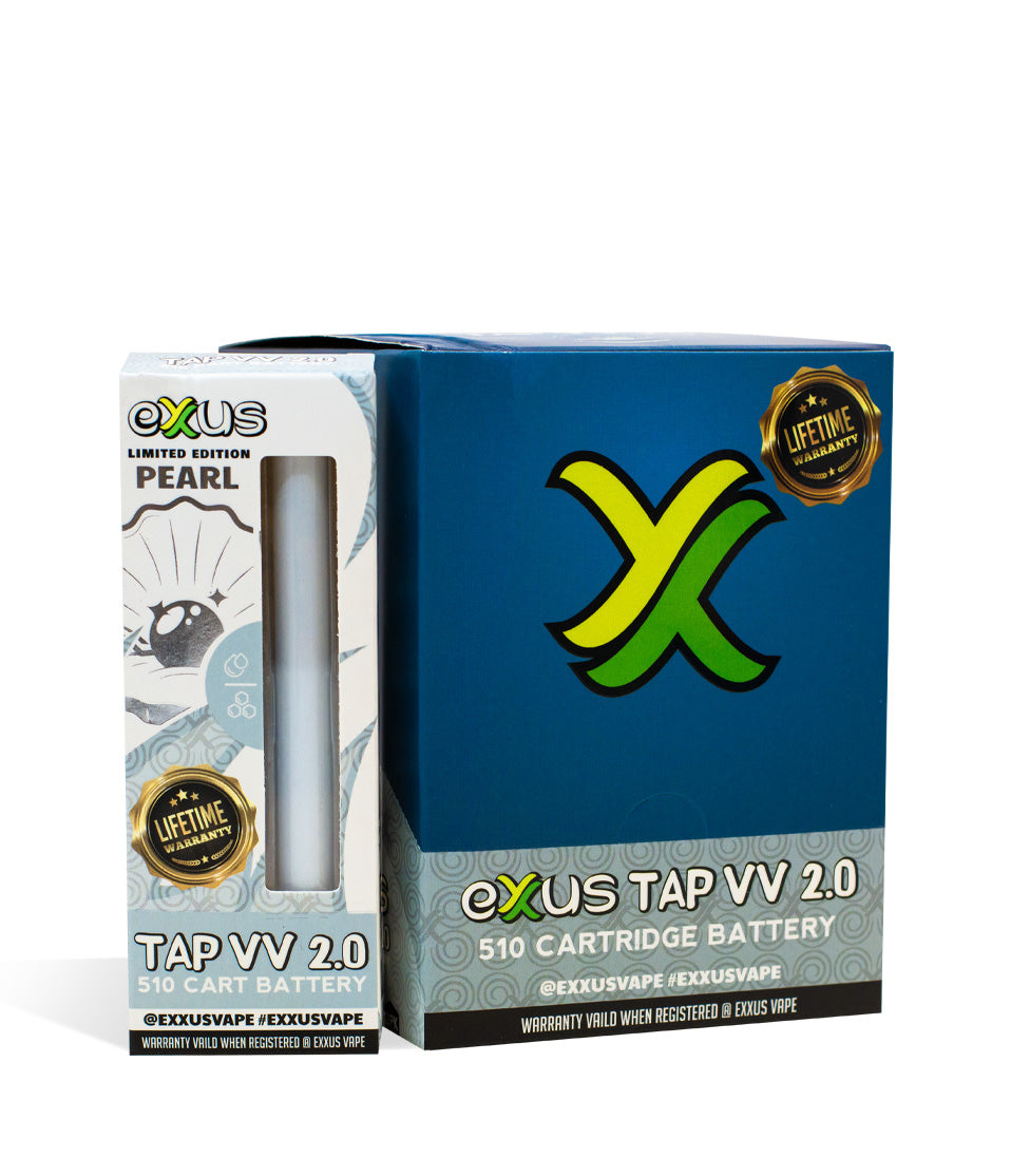 Pearl Exxus Vape Tap VV 2.0 Cartridge Vaporizer 12pk on white background