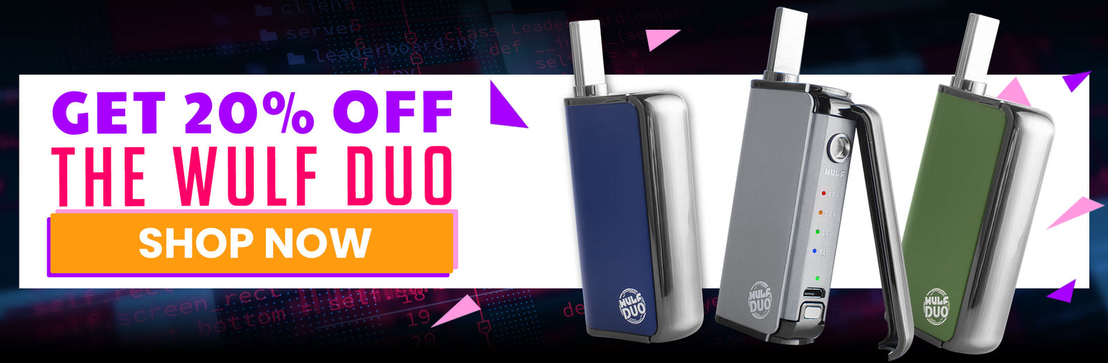 Cyber Monday Sale for the Wulf Duo on Got Vape Wholesale