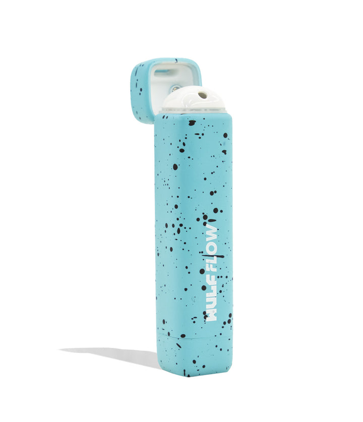 Teal Black Spatter Wulf Mods Flow Auto Flow 510 Voltage Battery 10pk Open View on White Background