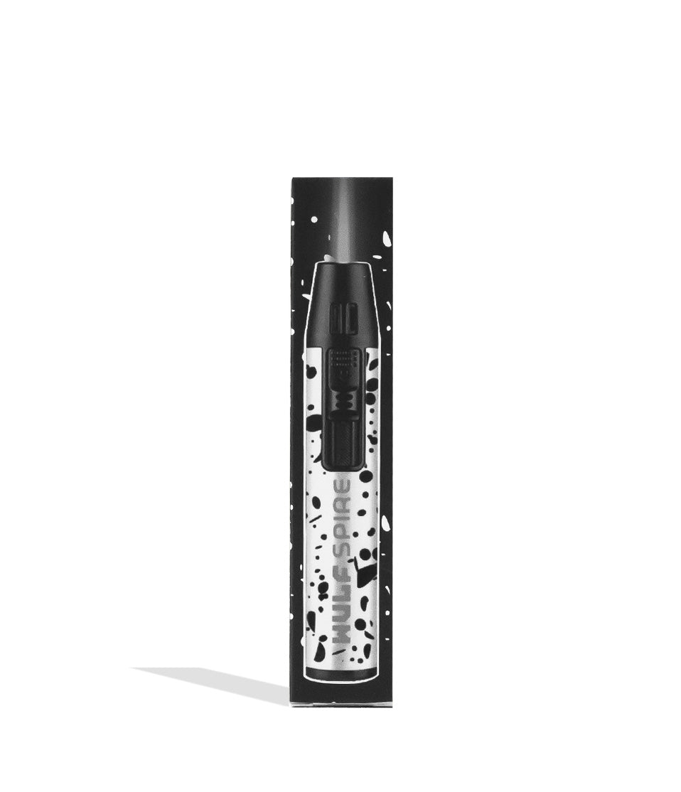 Wulf Mods Spire Pen Torch 18pk white black spatter packaging on white background