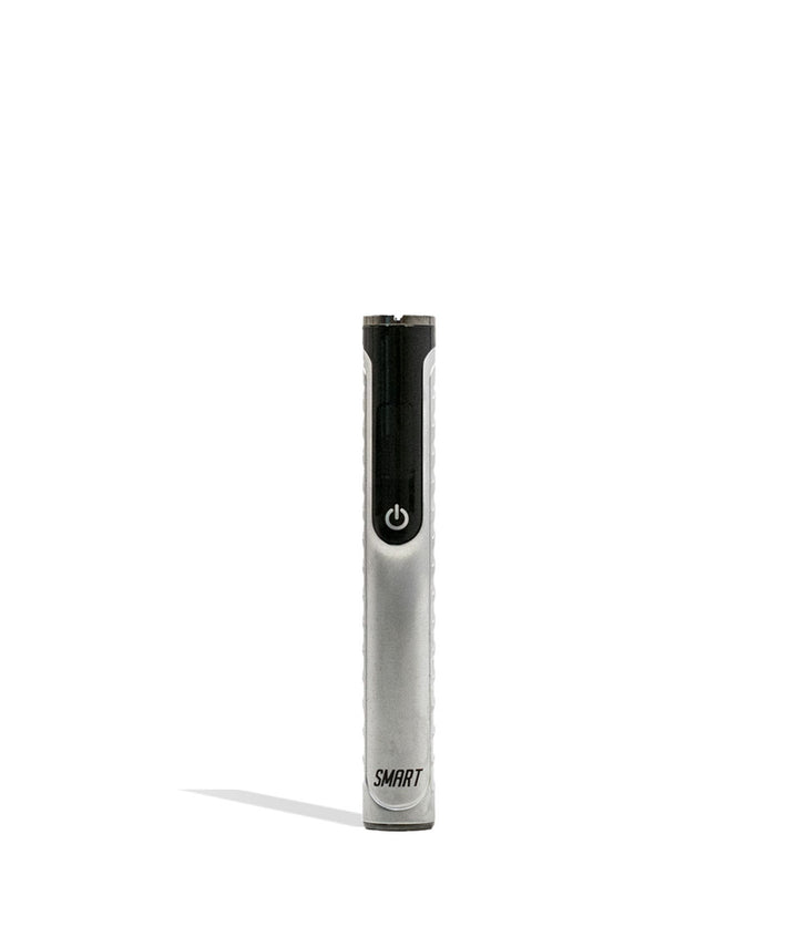 Silver Yocan Black Smart Cartridge Vaporizer Front View on White Background