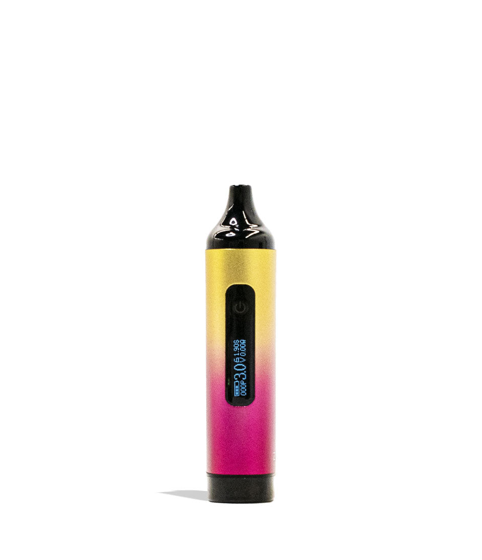 Yellow-Pink Yocan Ziva Pro 2g Cartridge Vaporizer 10pk Single Side View on White Background