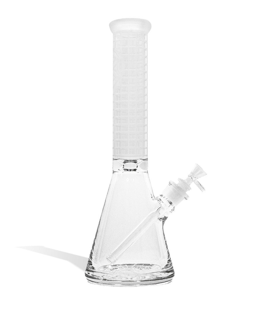 3-14 Inch Premium Etched Water Pipe with Heavy Base on white studio background