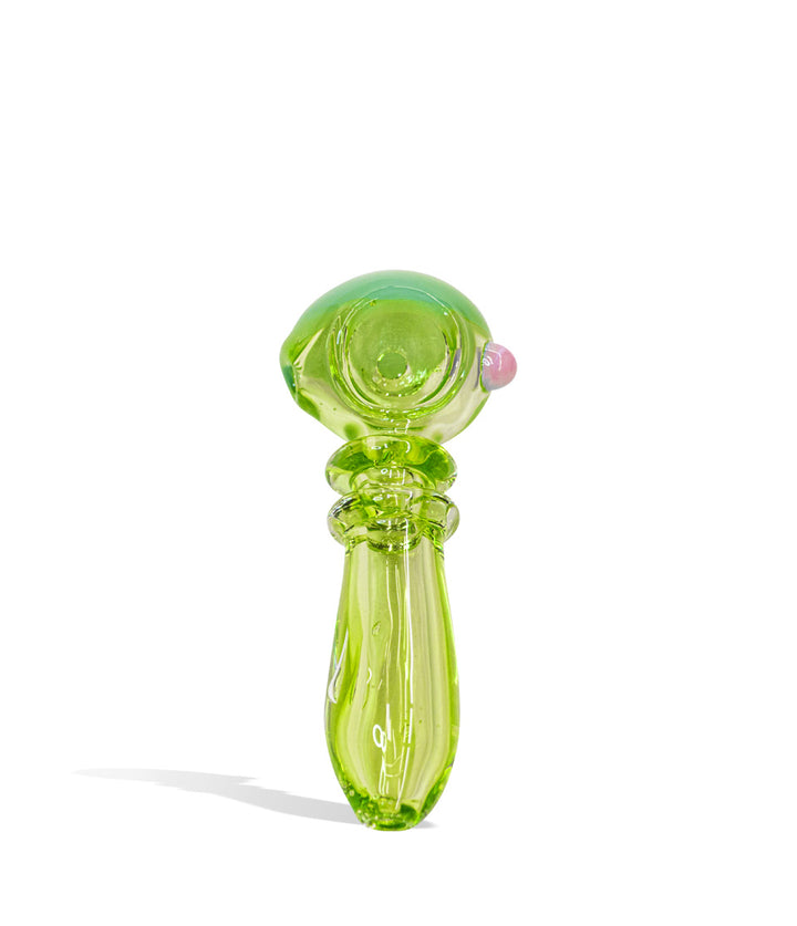 pink ball 4 inch Green Premium Hand Pipe on white background