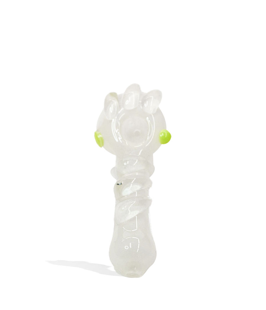 5 inch Heavy Glow in the Dark Handpipe on white background