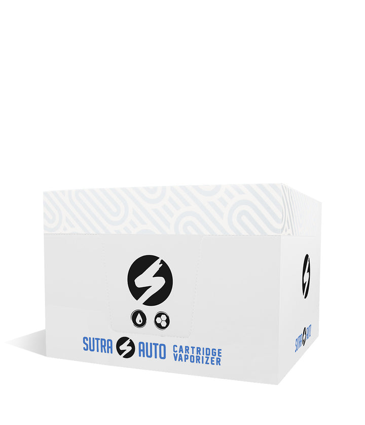 White front view Sutra Vape Auto Cartridge Vaporizer 12pk on white background