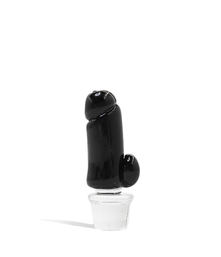 Phallus Black Empire Glassworks Puffco Peak Pro Custom Carb Cap on white background 