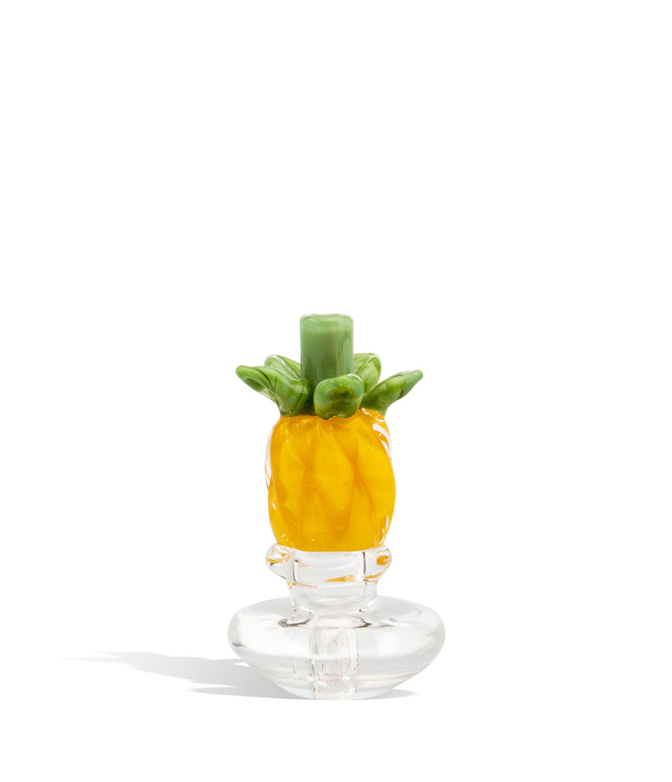 Pineapple Empire Glassworks Puffco Peak Custom Carb Cap on white studio background