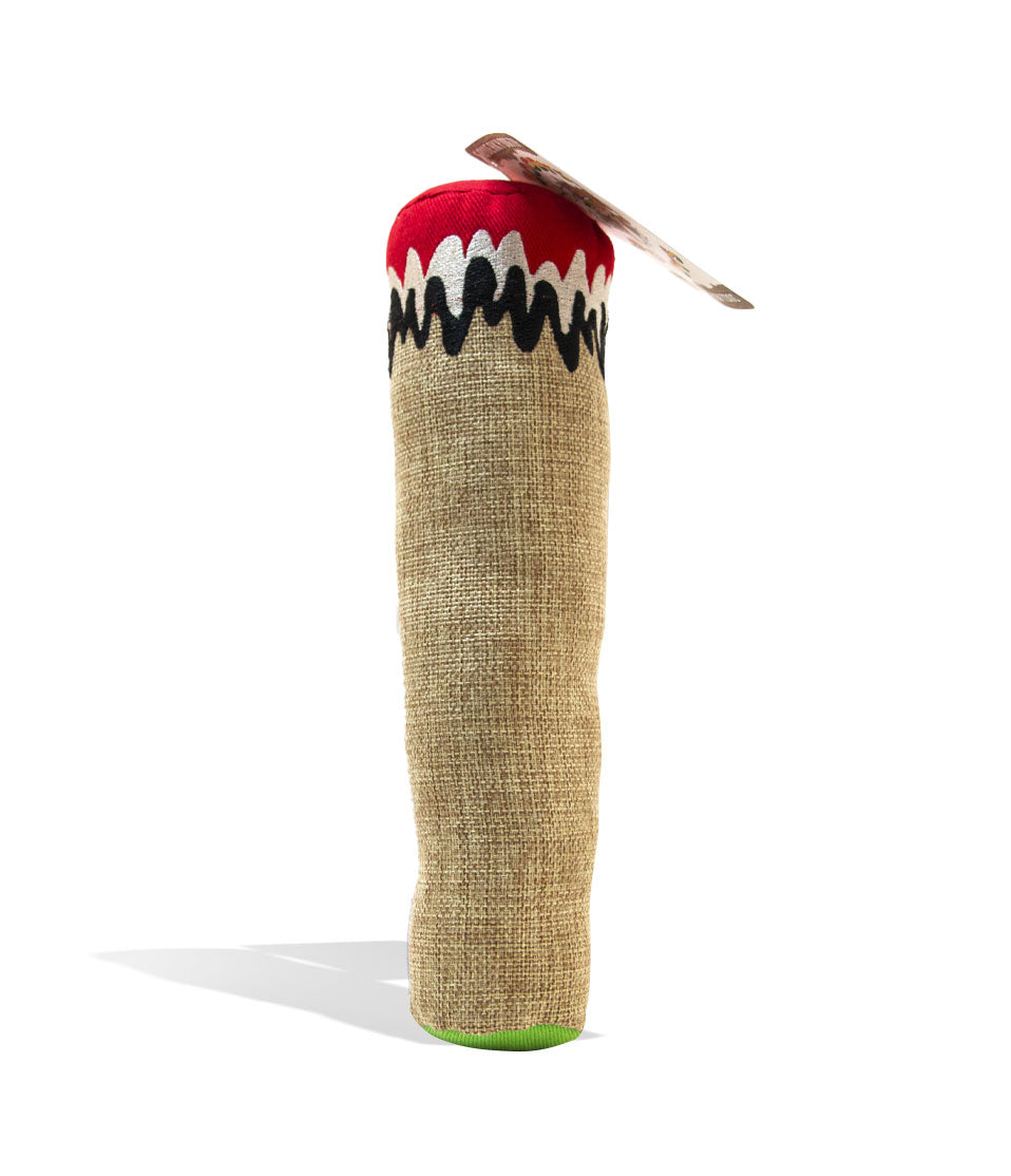 Doobys Dog Toys Hemp Joint Dog Toy Front View on white background