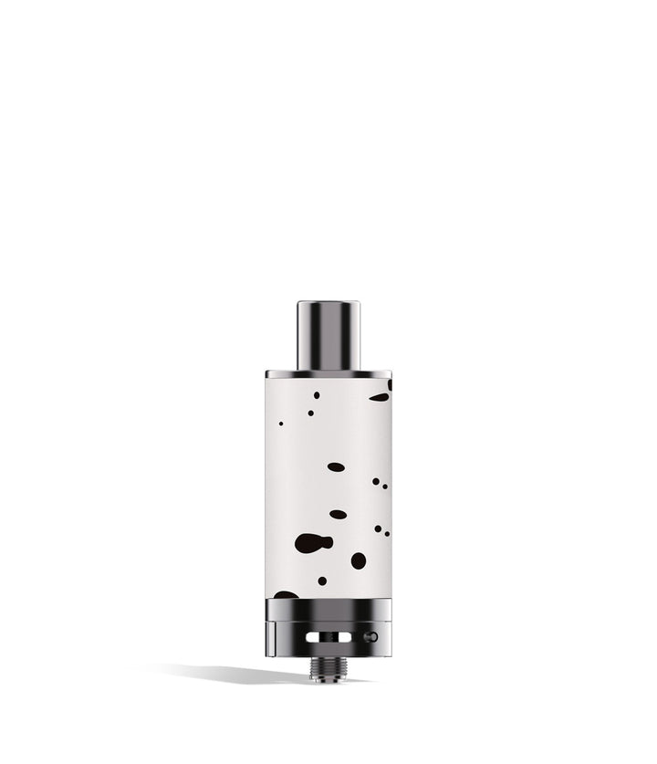 White Black Spatter Wulf Mods Evolve Plus XL Duo Dry Atomizer on white background