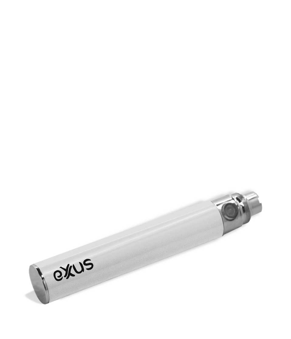 White bottom view Exxus Vape 900 Cartridge Vaporizer on white studio background