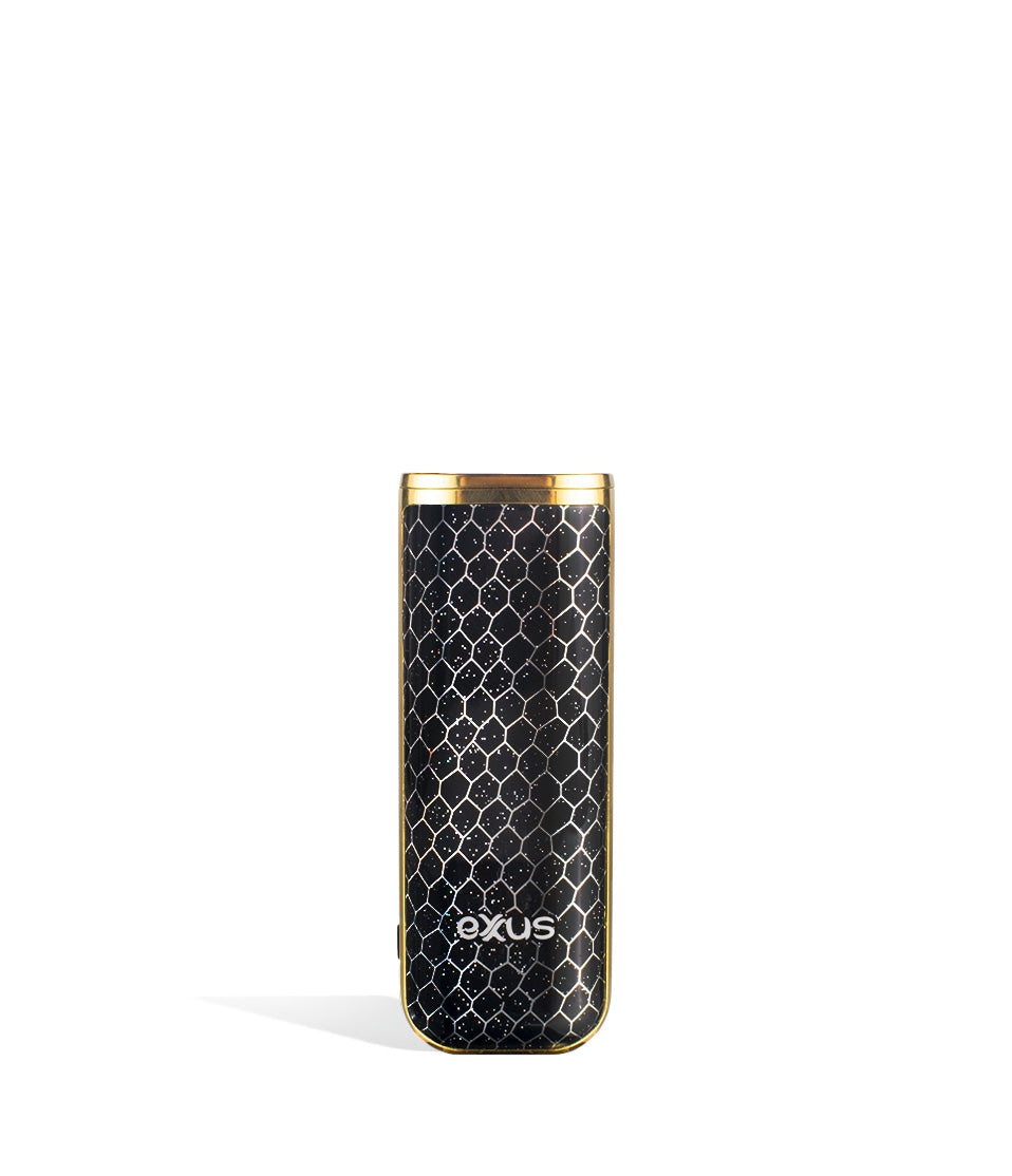 Black Gold Cobra front view Exxus Vape MiNovo Cartridge Vaporizer on white studio background