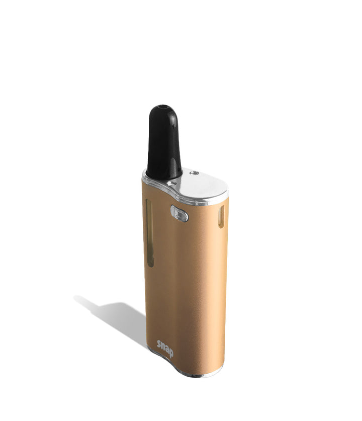 Gold side Exxus Vape Snap Cartridge Vaporizer on white background