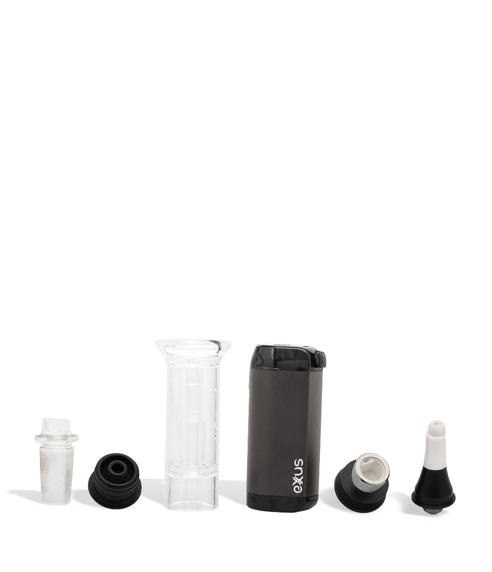 Gunmetal apart Exxus Vape VRS 3 in 1 Vaporizer on white background