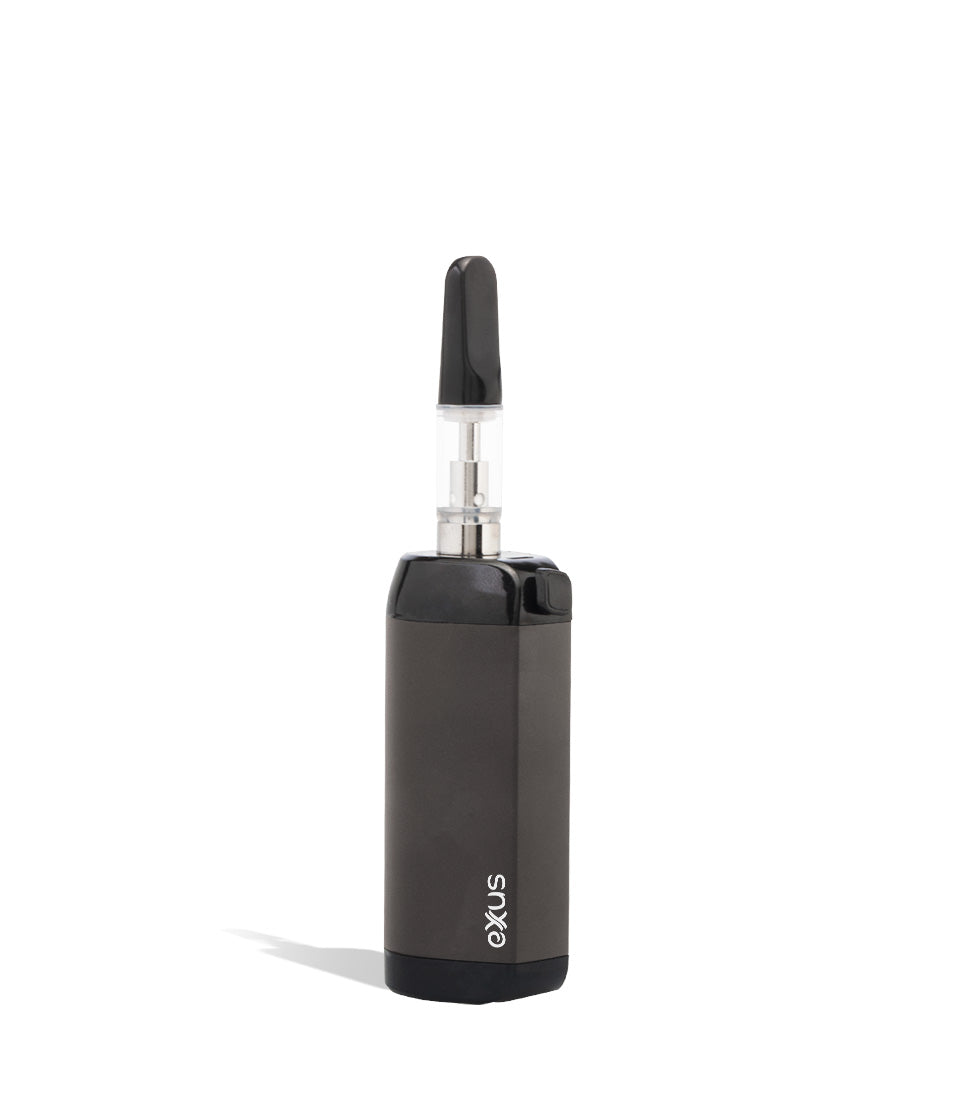 Gunmetal side cartridge mode Exxus Vape VRS 3 in 1 Vaporizer on white background