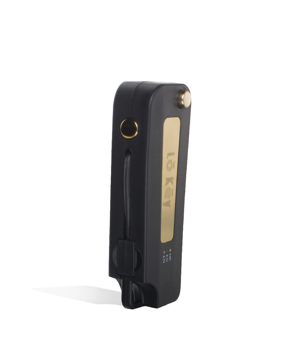 Gold side LoKey 2 350mah Variable Voltage Battery on white studio background