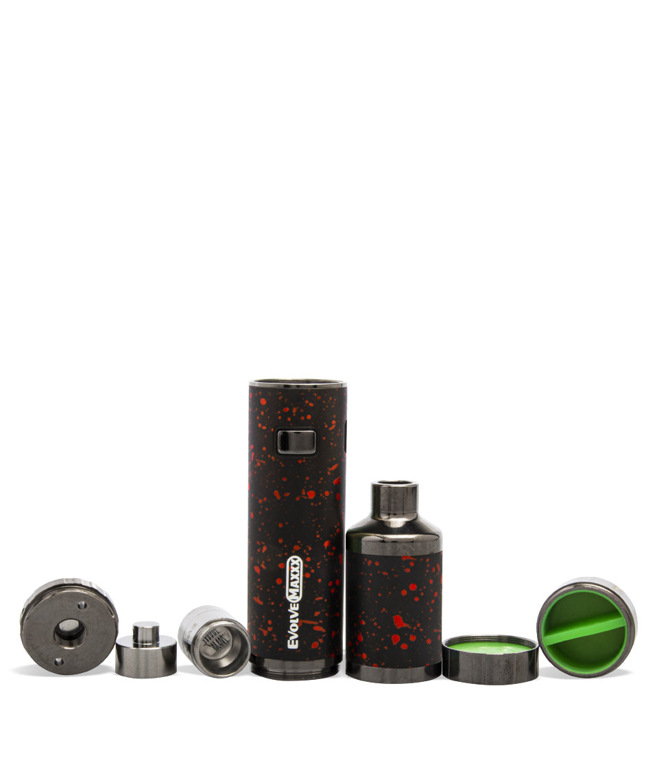 Black Red Spatter apart Wulf Mods Evolve Maxxx 3 in 1 Kit on white background