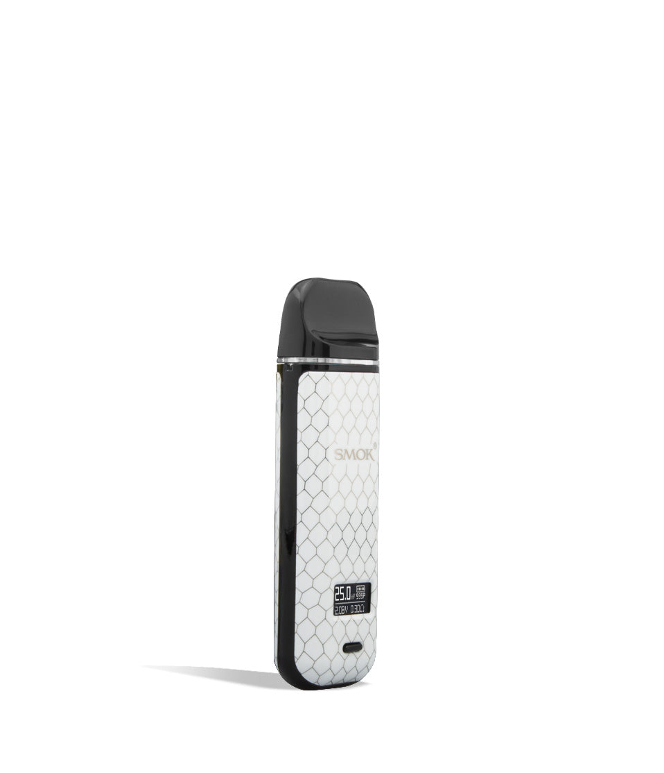 White Cobra side SMOK NOVO X 25w Pod System on white background