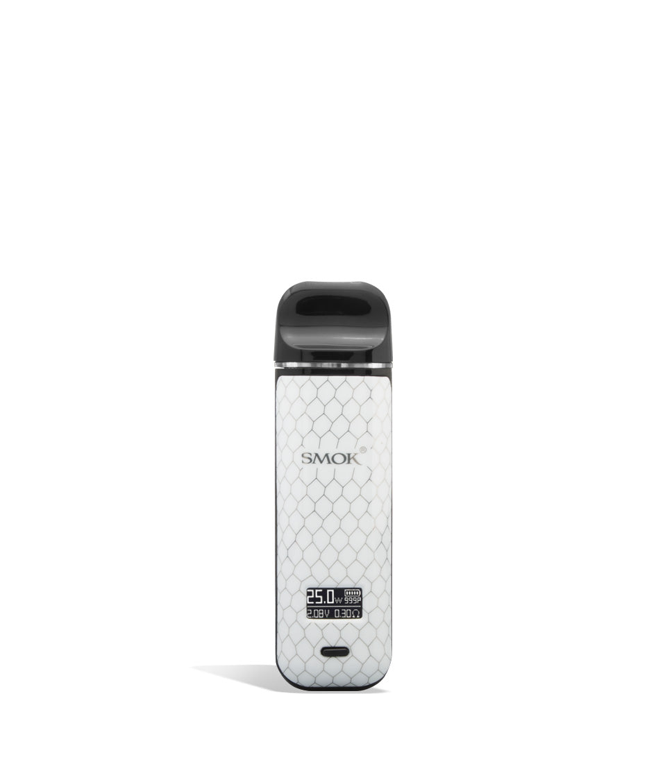 White Cobra front SMOK NOVO X 25w Pod System on white background