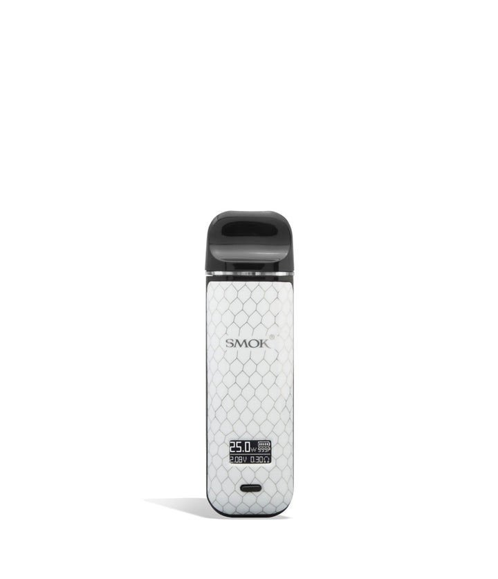 White Cobra front SMOK NOVO X 25w Pod System on white background