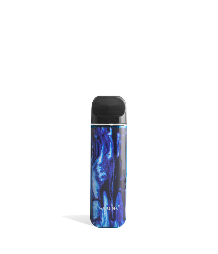 Blue Black front view SMOK NOVO 2 Ultra Portable Pod System Vaporizer on white studio background