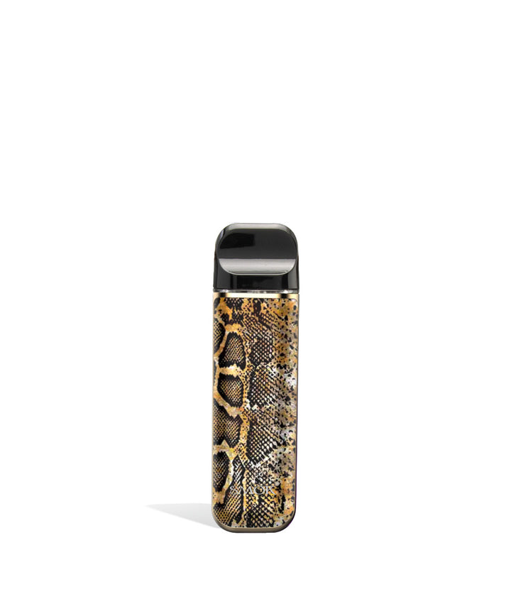 Gold Snake Cobra front view SMOK NOVO 2 Ultra Portable Pod System Vaporizer on white studio background