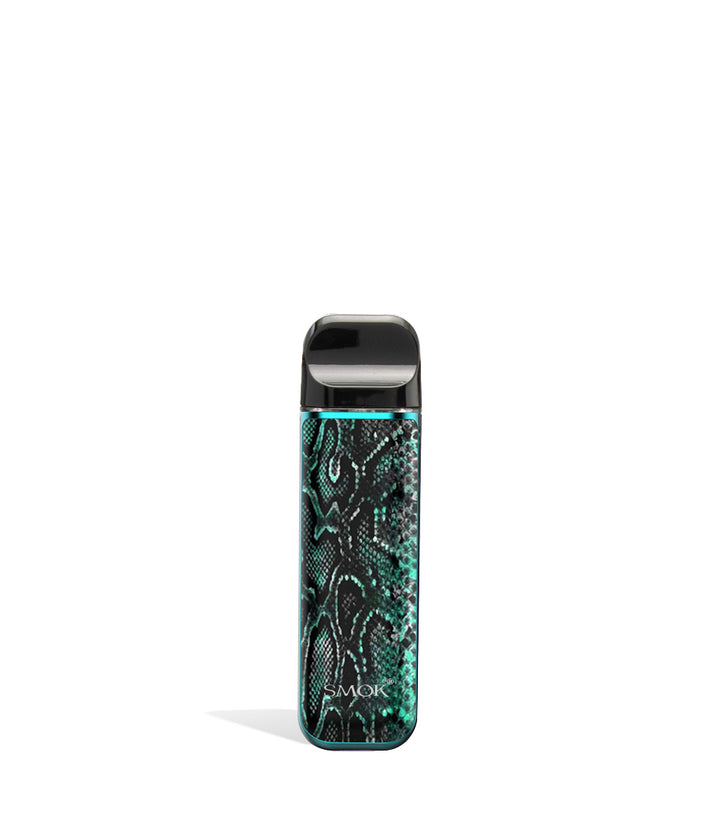 Tiffany Blue Cobra front view SMOK NOVO 2 Ultra Portable Pod System Vaporizer on white studio background