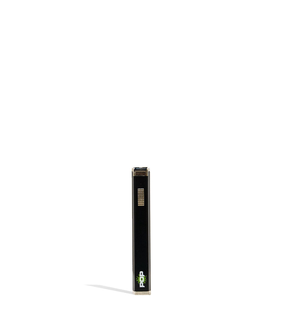 Black POP Gear 500mah Cartridge Vaporizer 10pk Front View on White Background