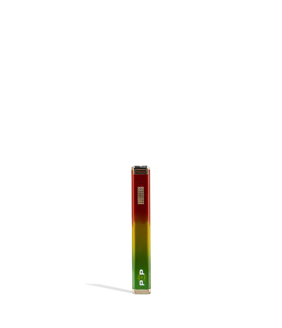 Rasta POP Gear 500mah Cartridge Vaporizer 10pk Front View on White Background