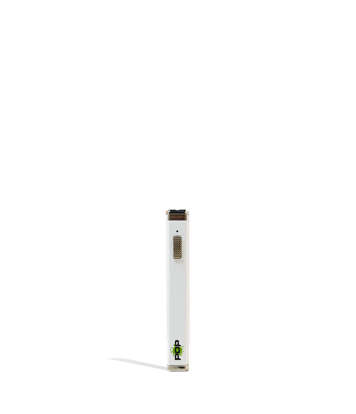 White POP Gear 500mah Cartridge Vaporizer 10pk Front View on White Background