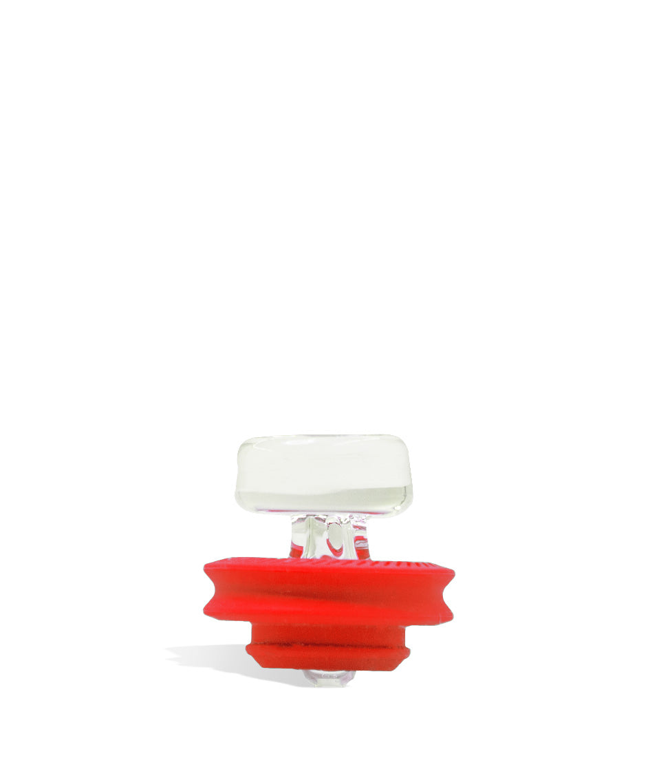 Solar Red Puffco Peak Pro Ball Cap on white studio background