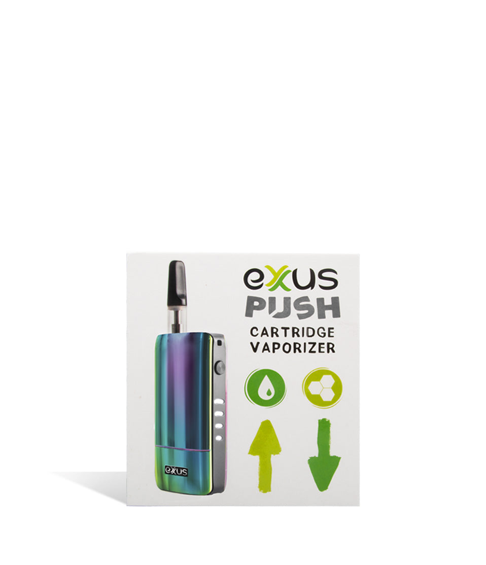 Full Color single pack Exxus Vape Push Cartridge Vaporizer 12pk on white background