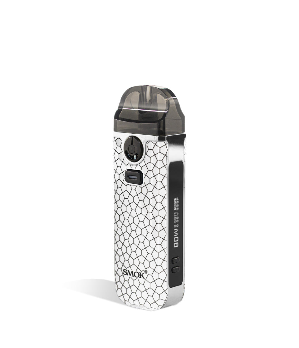 White Armor side view SMOK Nord 4 80w Pod Starter Kit on white background