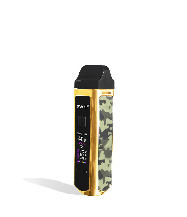 Gold Camouflage SMOK RPM40 Pod Mod Kit side view on white background