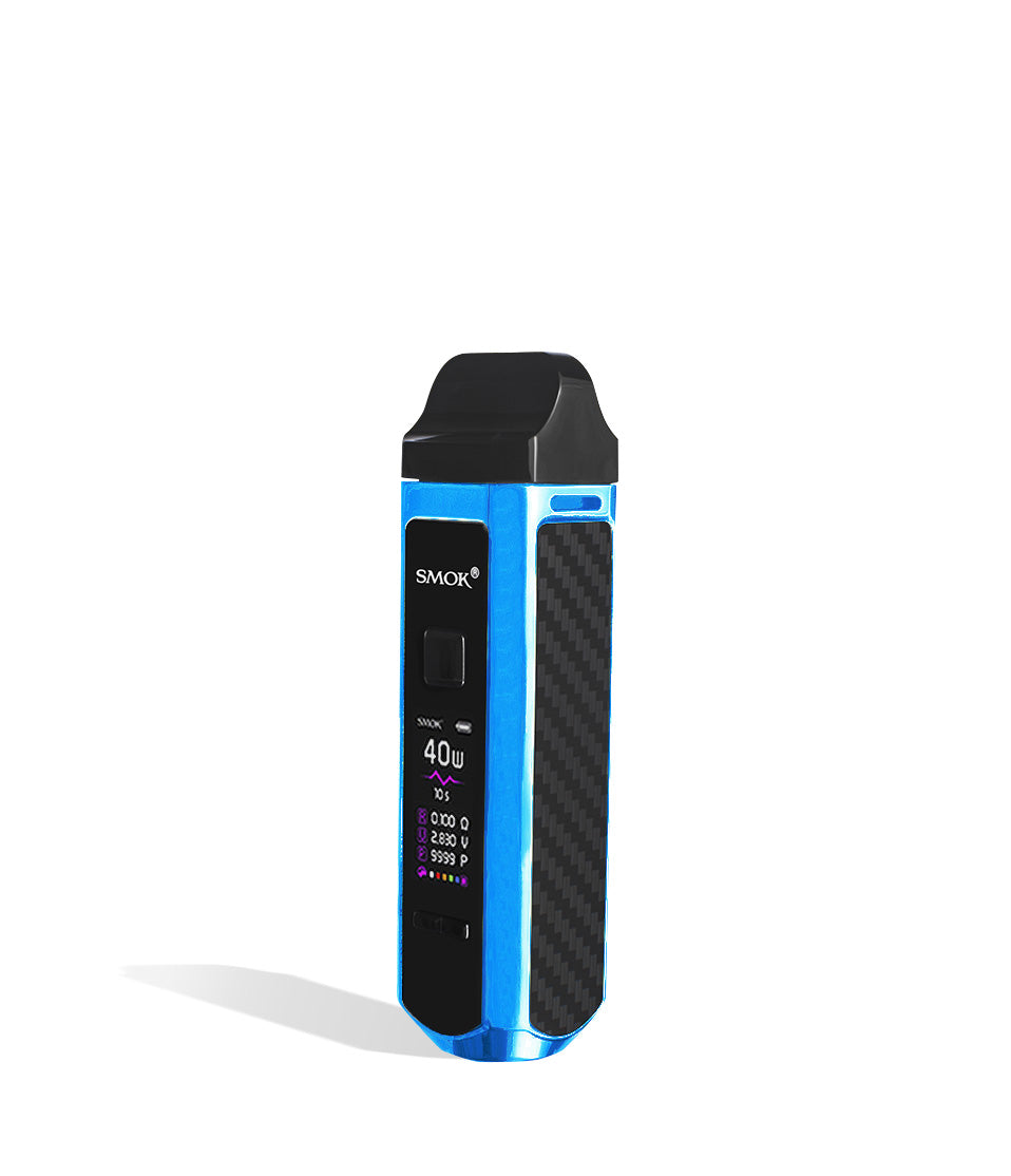 Prism Blue SMOK RPM40 Pod Mod Kit side view on white background