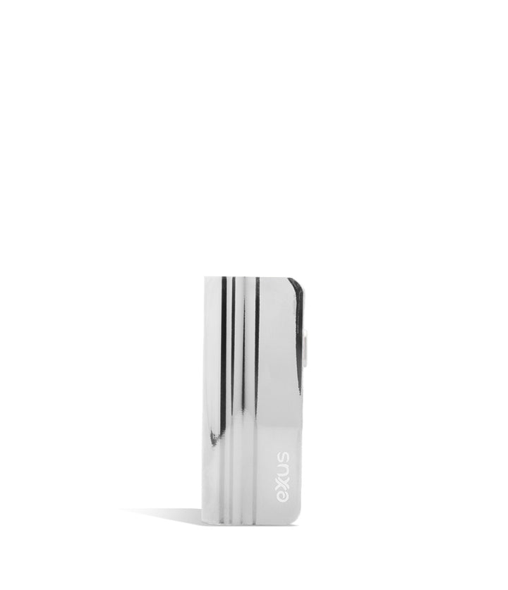 Silver Tech front view Exxus Vape Snap VV Mini Cartridge Vaporizer on white studio background