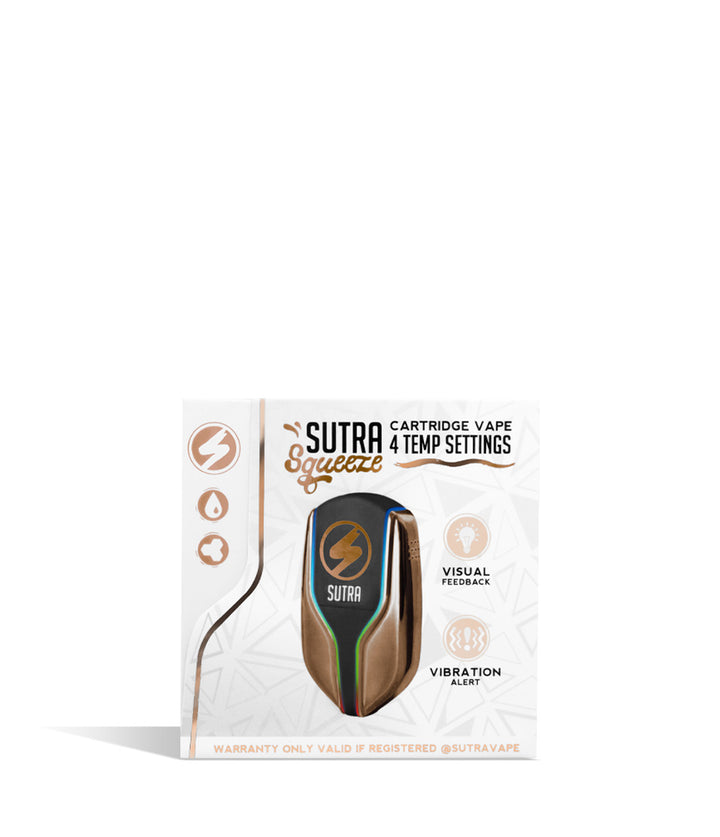 Bronze Sutra Vape Squeeze Cartridge Vaporizer on white studio background