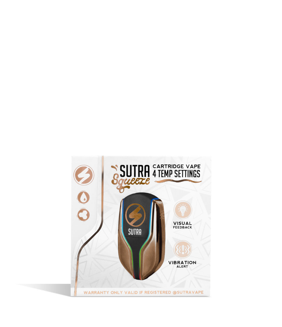 Bronze Single pack Sutra Vape Squeeze Cartridge Vaporizer 6pk on white background