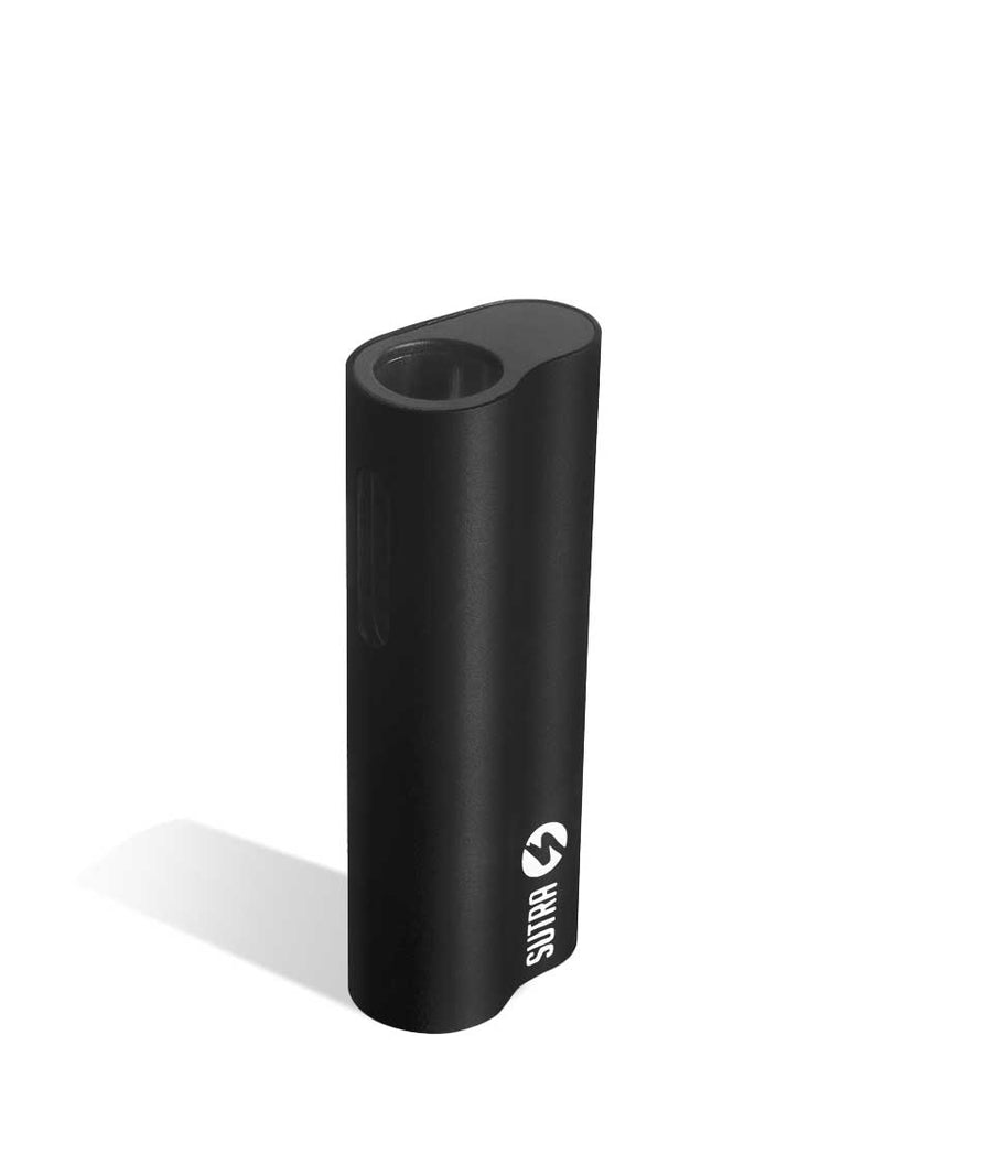 Black above view Sutra Vape Auto Cartridge Vaporizer on white background