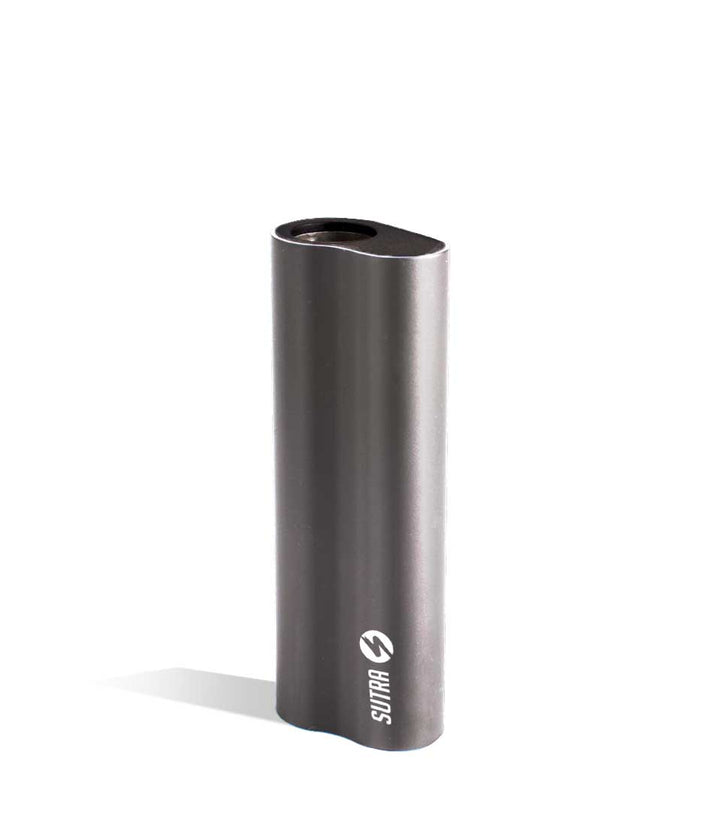 Gunmetal front view Sutra Vape Auto Cartridge Vaporizer on white background