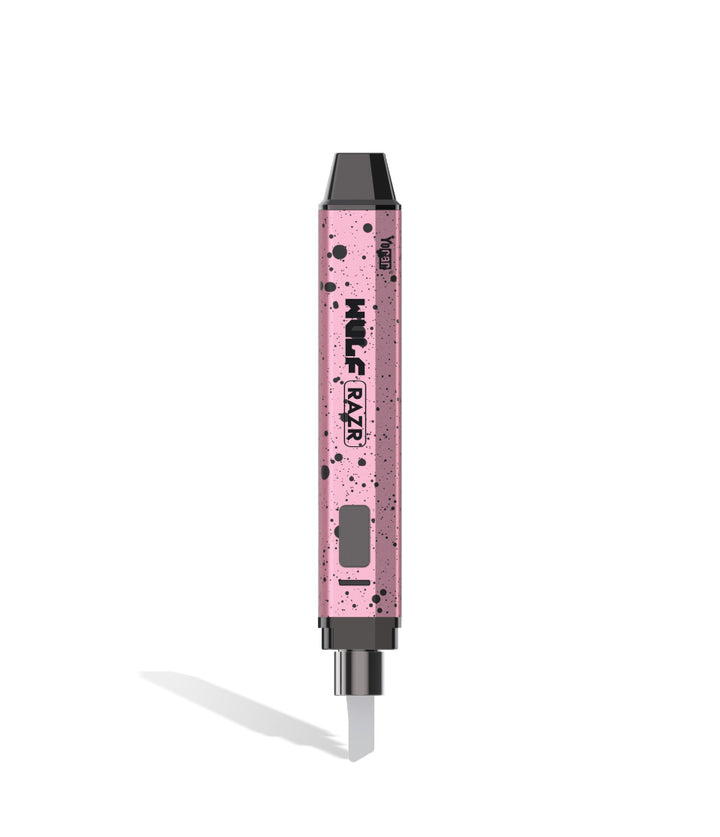 Pink Black Spatter Wulf Mods RAZR Nectar Collector and Hot Knife Knife mode on white background