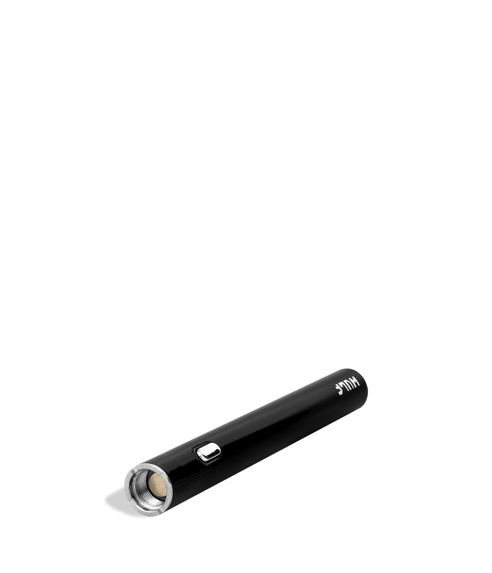 Black top view Wulf Mods SLK Vape Pen on white studio background