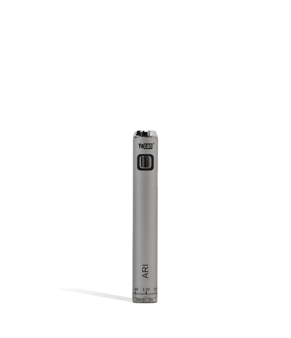 Silver Yocan ARI 650mah Cartridge Battery 20pk on white background